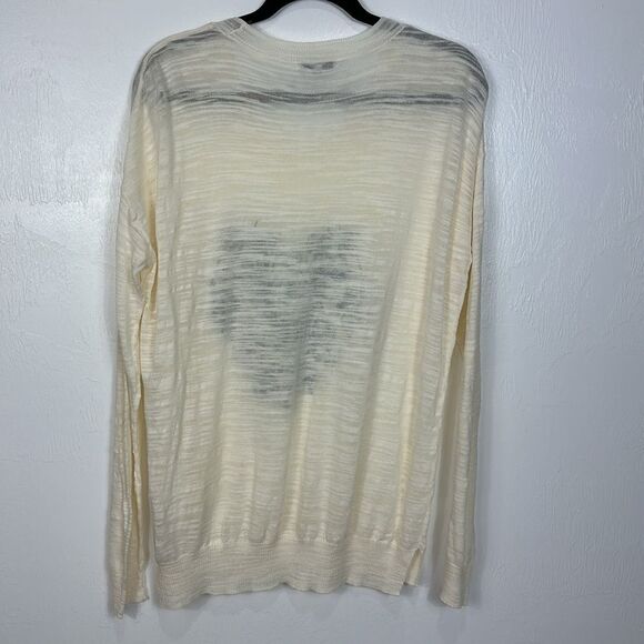 Madewell Lobster Graphic Crewneck Pullover Sweater Top In Ecru Size L - Picture 3 of 8